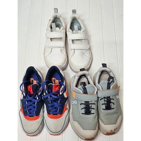 On Cloud hero, On cloud Roger and Nike Air max1 SET of 3 PAIRS KIDS SIZE 1 - Picture 1 of 16